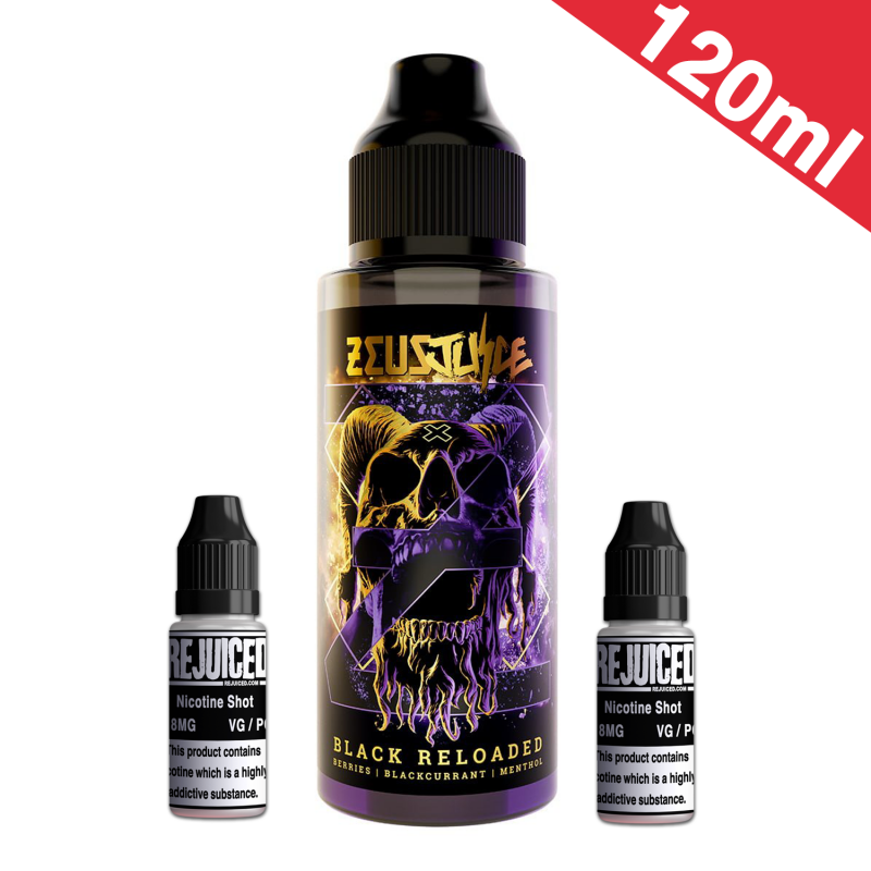 120ml Black Reloaded - Zeus Juice Shortfill