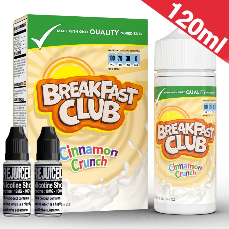 120ml Cinnamon Crunch - Breakfast Club Shortfill