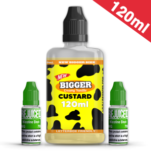 120ml Bigger Creamy Vanilla Custard Shortfill