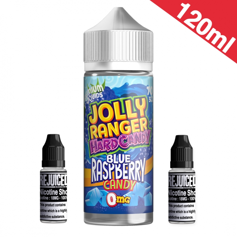 120ml Blue Raspberry Hard Candy - Jolly Ranger - Shortfill