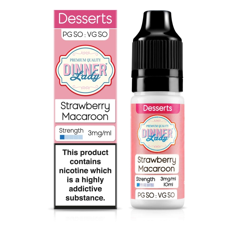 Strawberry Macaroon 50VG - Dinner Lady Strawberry Macaroon 50VG - Dinner Lady