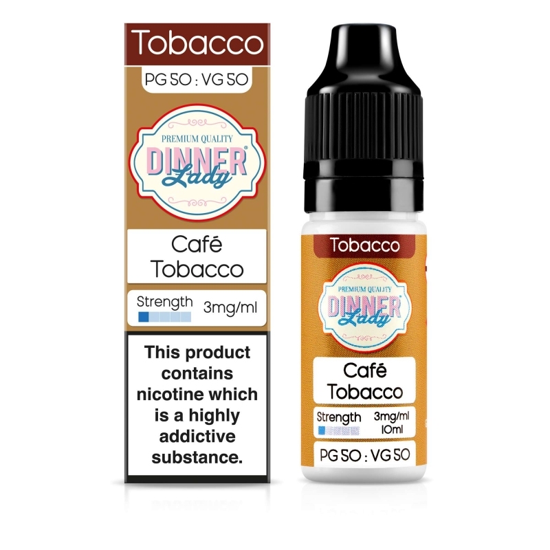 Cafe Tobacco 50VG - Dinner Lady Cafe Tobacco 50VG - Dinner Lady