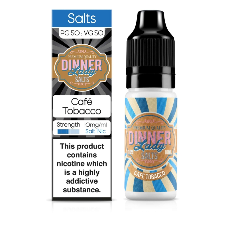 Cafe Tobacco Nic Salt - Dinner Lady Cafe Tobacco Nic Salt - Dinner Lady