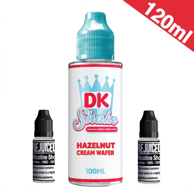 120ml Hazelnut Cream Wafer Milkshake - Donut King Shake Shortfill