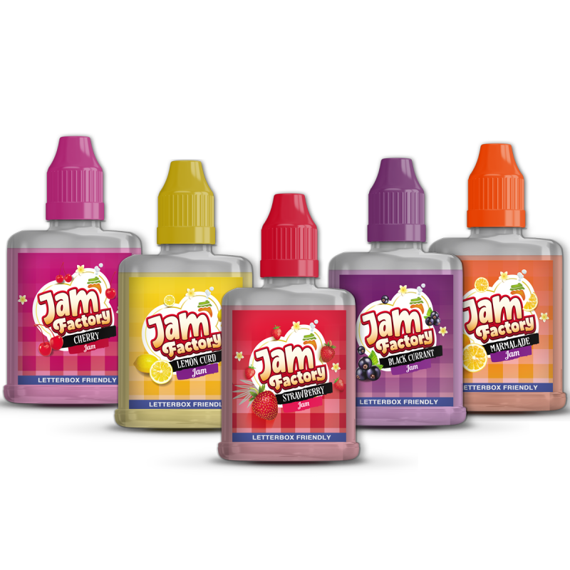 300ml Jam Factory Shortfill Trial Pack