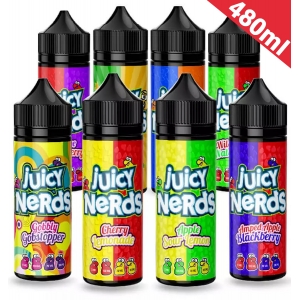 480ml Juicy Nerds - Shortfill Sample Pack