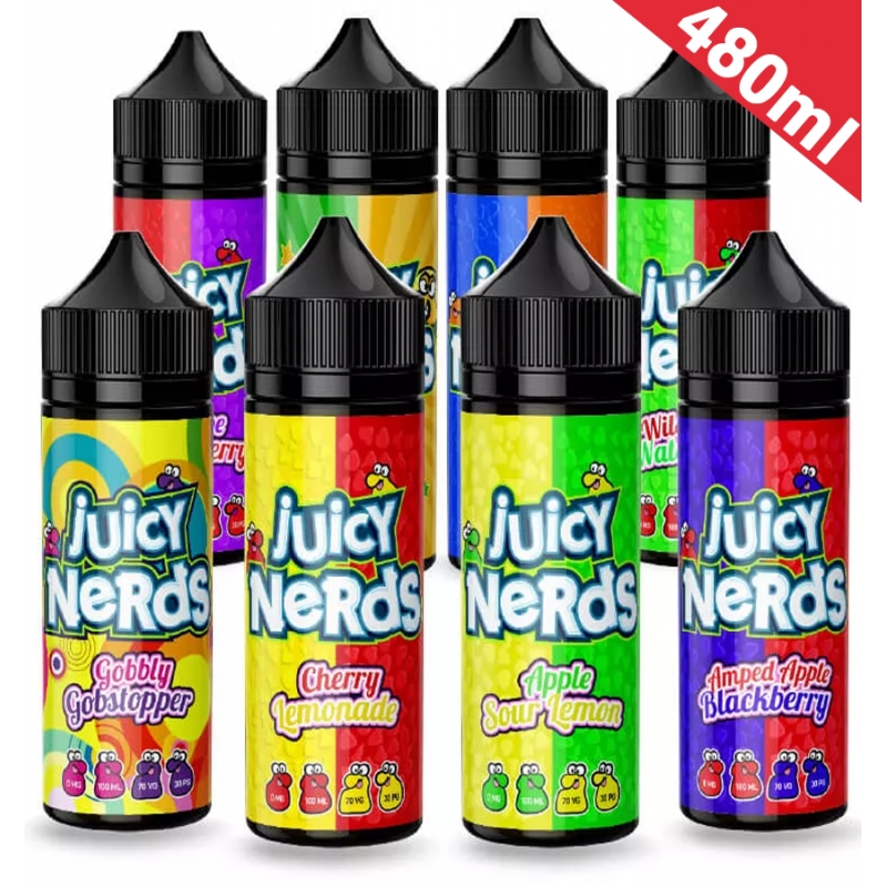 480ml Juicy Nerds - Shortfill Sample Pack 480ml Juicy Nerds - Shortfill Sample Pack