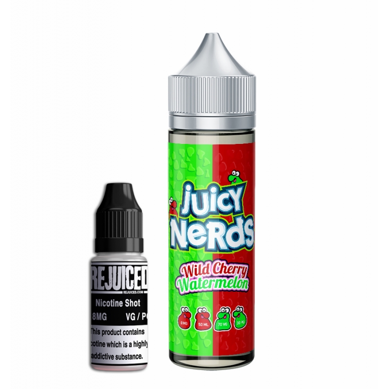 Wild Cherry & Watermelon - Juicy Nerds Shortfill Wild Cherry & Watermelon - Juicy Nerds Shortfill