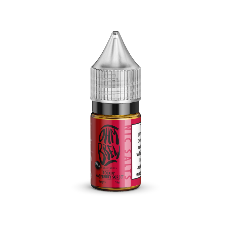 Rockin Raspberry Sorbet Nic Salt - Ohm Brew Rockin Raspberry Sorbet Nic Salt - Ohm Brew