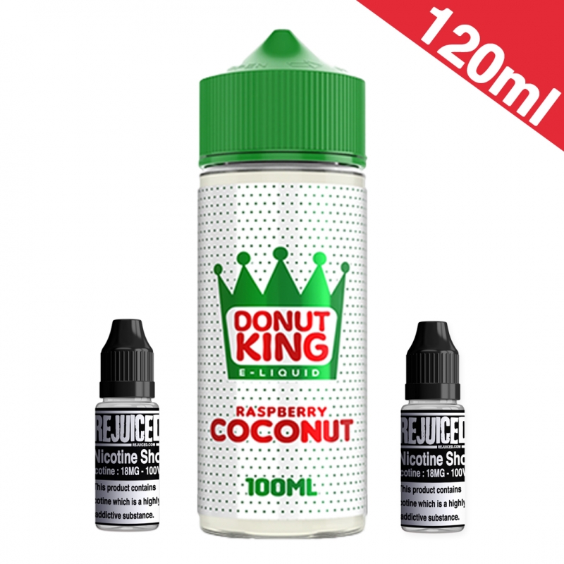 120ml Raspberry Coconut Donut - Donut King Shortfill