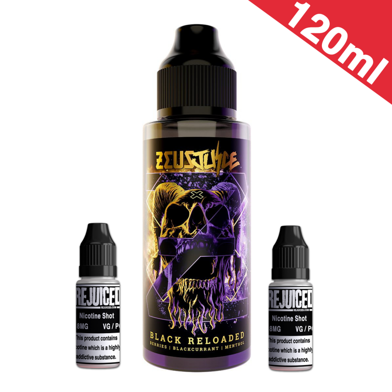 120ml Black Reloaded - Zeus Juice Shortfill 120ml Black Reloaded - Zeus Juice Shortfill