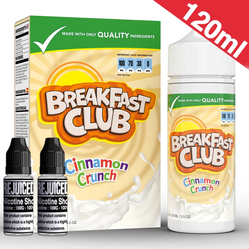120ml Cinnamon Crunch - Breakfast Club Shortfill 120ml Cinnamon Crunch - Breakfast Club Shortfill