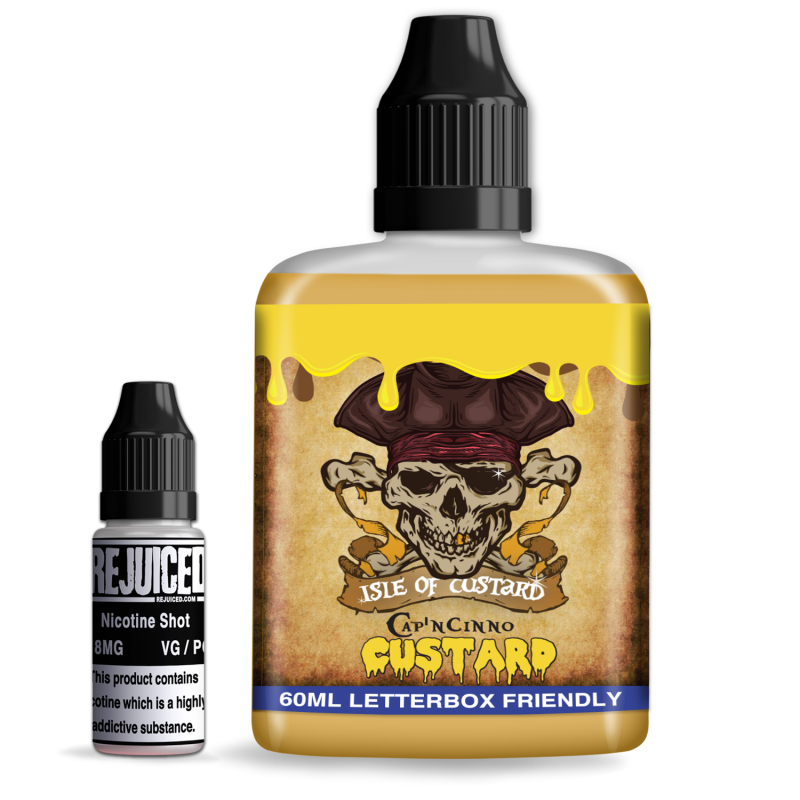 Cap'ncinno Custard - Isle of Custard Shortfill Cap'ncinno Custard - Isle of Custard Shortfill